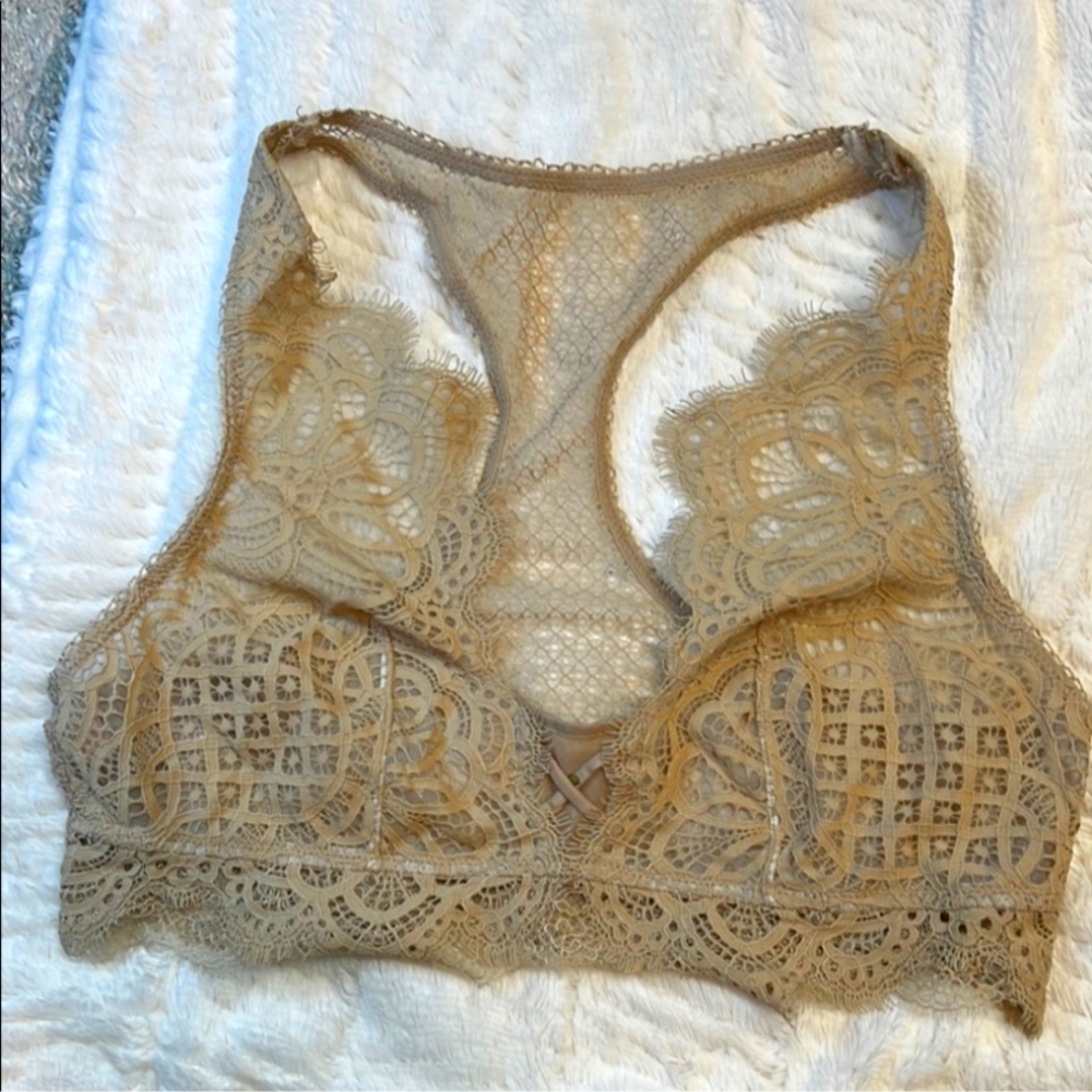 Victoria's Secret Lace Bralette - Beige